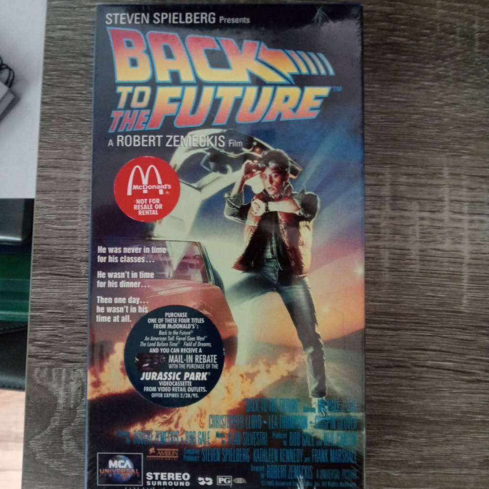 1994 BACK TO THE FUTURE VHS TAPE